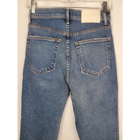 Grlfrnd Revolve NWOT Piper Super High Rise Stretch Slim Crop Laurel Canyon 26 - Picture 6 of 12